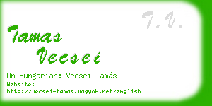 tamas vecsei business card